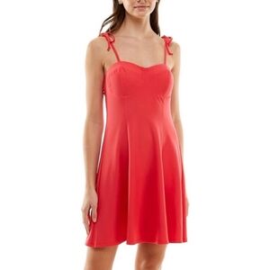 NWT Juniors' Lily Rose Tie-Shoulder Skater Dress Size XL